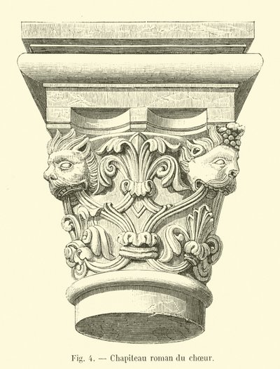 Romanesque Capital of the Choir by French School