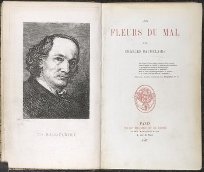 Charles Pierre Baudelaire, Les Fleurs du Mal by French School