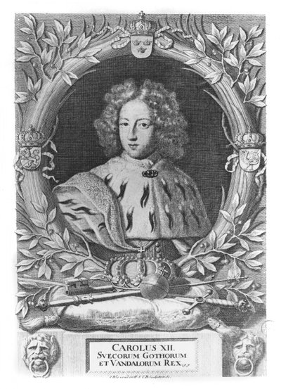 Charles XII, King of Sweden by French School