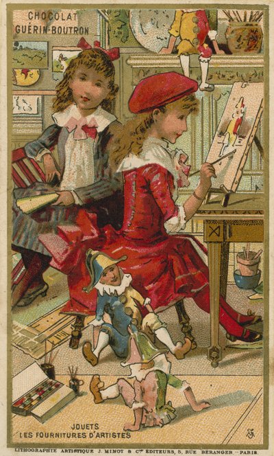 Chocolat Guerin Boutron trade card by French School