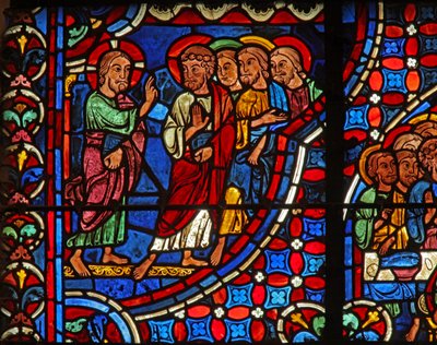 Christ with disciples by French School