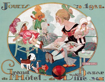 Christmas toys. (Illustration) by French School
