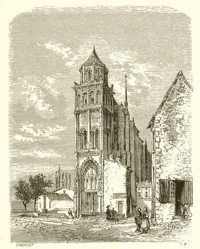 Church of Sainte-Radegonde at Poitiers by French School