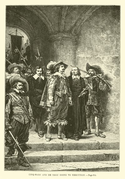 Cinq-Mars and de Thou Going to Execution by French School