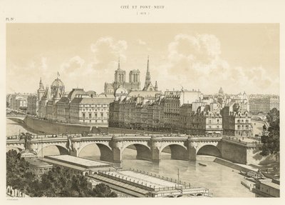 Cité and Pont-Neuf, 1878 by French School