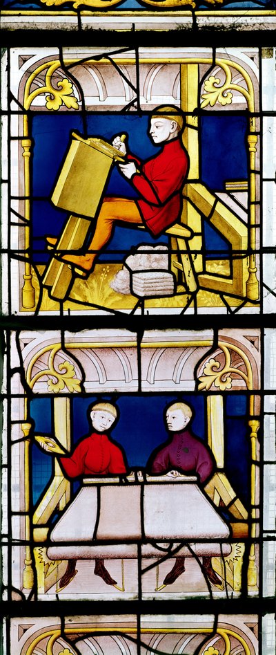Cloth Merchants Window by French School