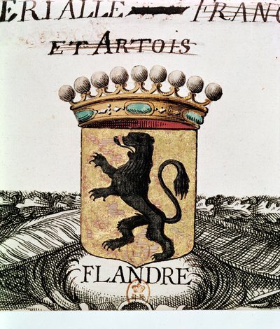 Coat of Arms of Flanders by French School