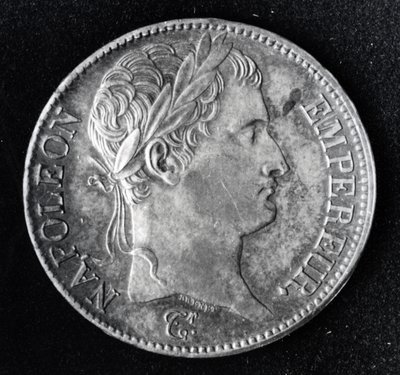 Coin depicting Napoleon I (1769-1821) by French School
