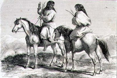 Comanche Indians in the 1860s by French School