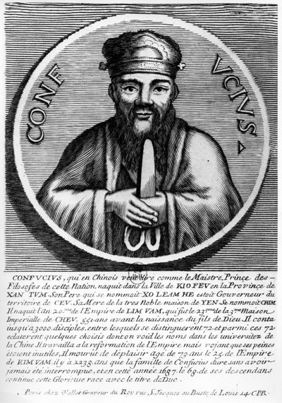 Confucius by French School
