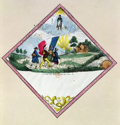 Conscription souvenir by French School