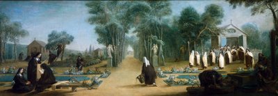 Convent Garden and Shrine, France by French School