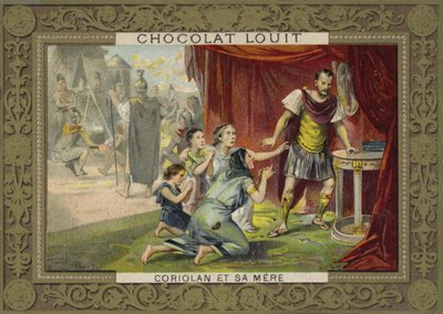 Coriolanus and his mother by French School