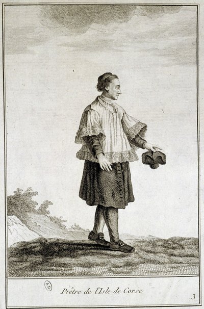 Corsican priest by French School