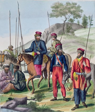 Cossacks in the Russian Army, c.1814 by French School