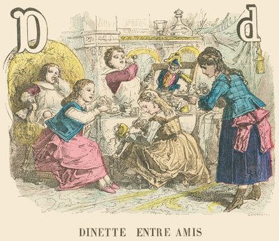 Dinette with Friends by French School