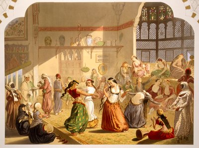 Dancing Ceremony in Cairo, 1860 by French School