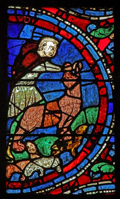 David Slays the Lion by French School