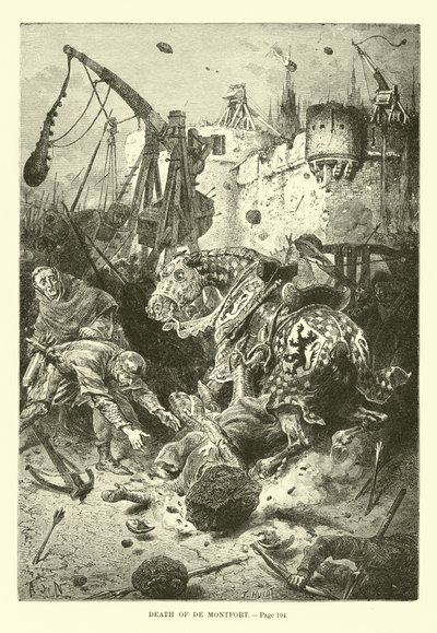 Death of De Montfort by French School