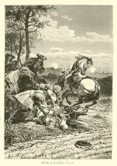 Death of Turenne by French School