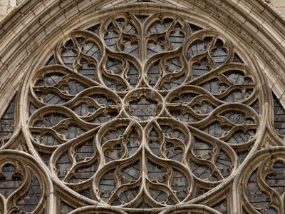 The north rose window by French School