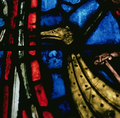 Detail from one of the windows by French School