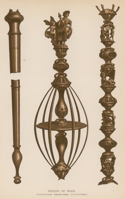 Distaff of Wood by French School