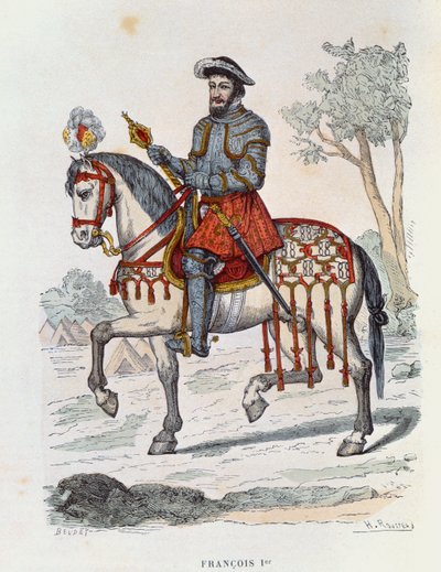Equestrian Portrait of Francois I by French School