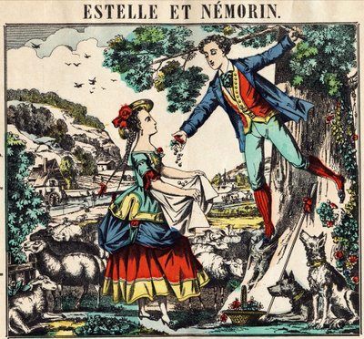 Estelle and Nemorin. Picture of Epinal by French School