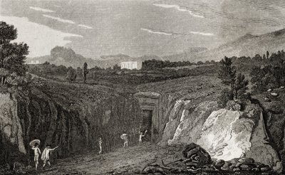 Excavation Leading to the Remains of Herculaneum by French School