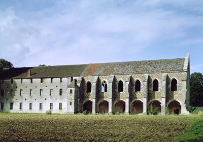 Exterior View of the Cistercian Abbey by French School