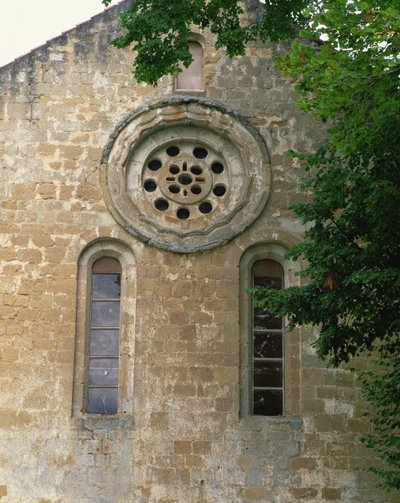 Facade with Rose Window, Late 12th Century by French School