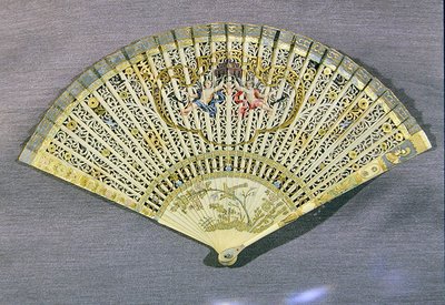 Fan with Cupids by French School