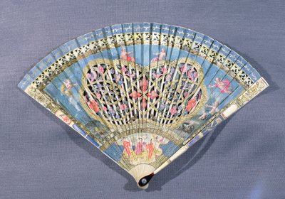 Fan with Cupids, 17th Century by French School