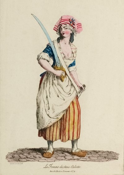 Female Sans-Culotte, c.1792 by French School