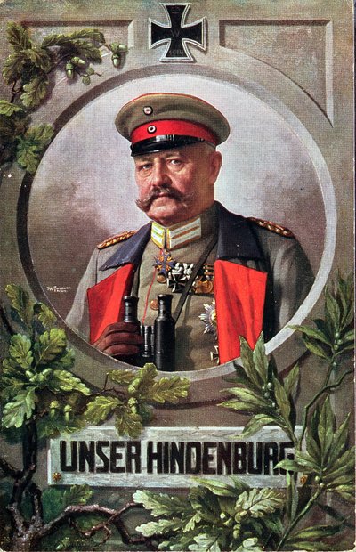 Field Marshal Paul von Hindenburg (1847-1934) by French School