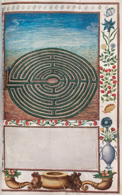 Florilegium: maze garden by French School