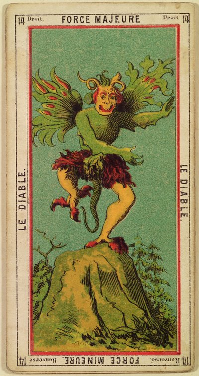 Force Majeure, The Devil Tarot Card by French School