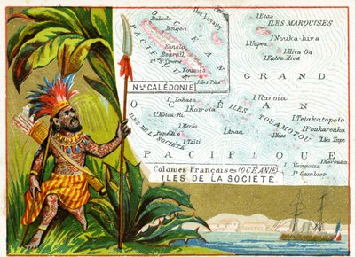French Possessions in Oceania, c.1890 by French School
