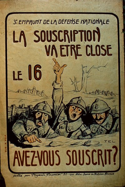 French WWI War Bonds poster, 1914-18 by French School