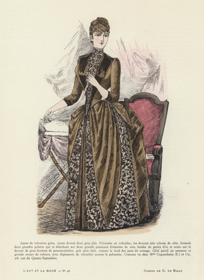 French fashion plate by French School