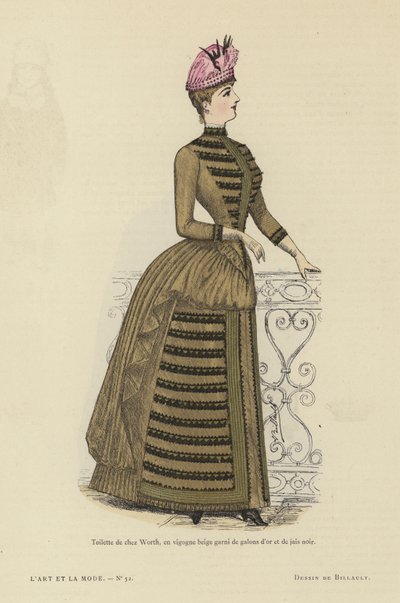 French Fashion Plate, 1885-86 by French School