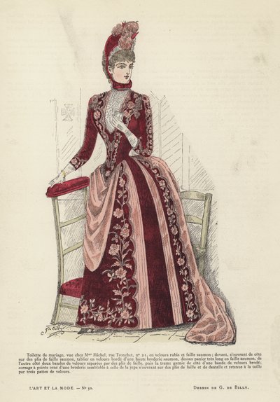 French Fashion Plate, 1885-86 by French School