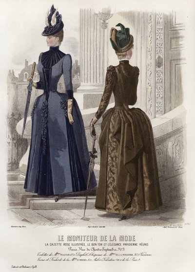 French fashion plate, late 19th century by French School