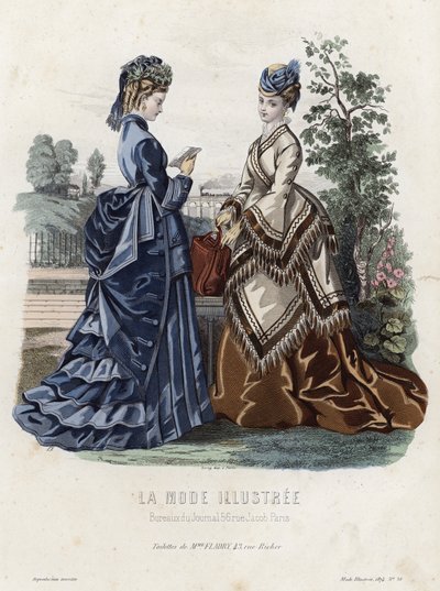 French Fashion Plate, Late 19th Century by French School