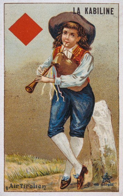 French postcard by French School