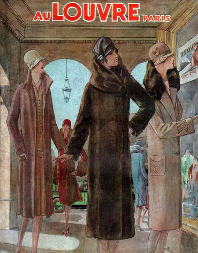 Furs Rue de Rivoli, Paris by French School