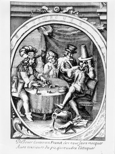 Game of Dice, 2nd half 17th century by French School