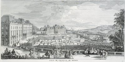 General view of the Chateau de Meudon by French School