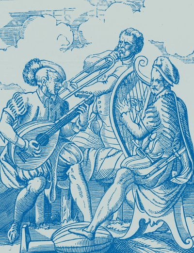 German Musicians Playing Lute and Guitar by French School
